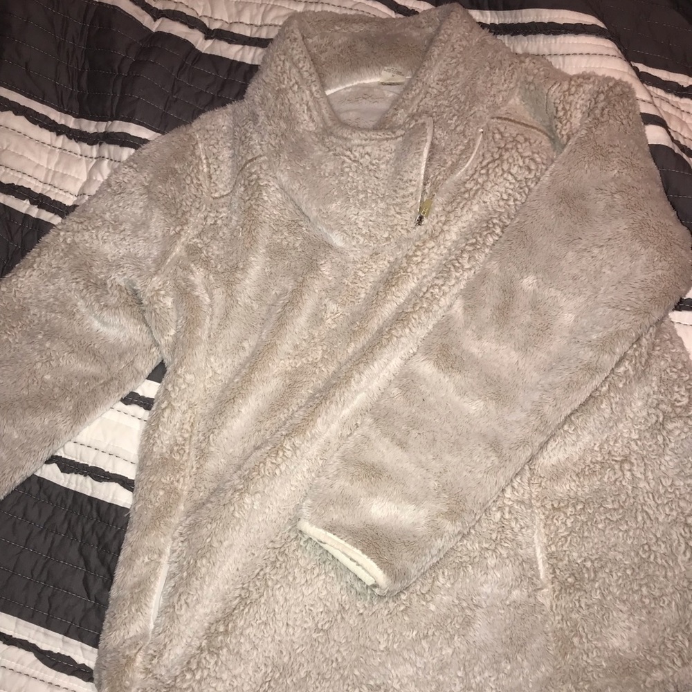 St. John’s Bay Cream Warm Neck Sweater